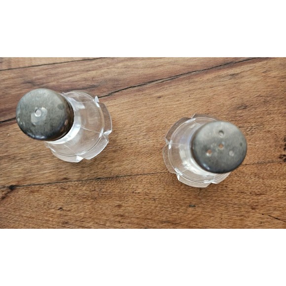 Antique Crystal S&P Shakers - Picture 4 of 7